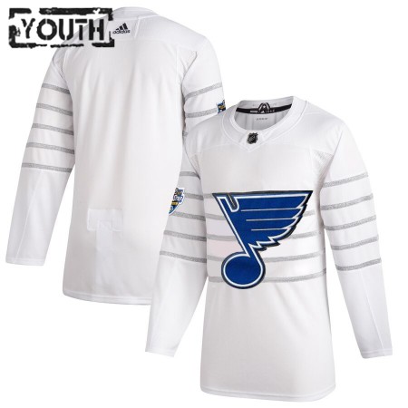 St. Louis Blues Blank Wit Adidas 2020 NHL All-Star Authentic Shirt - Kinderen